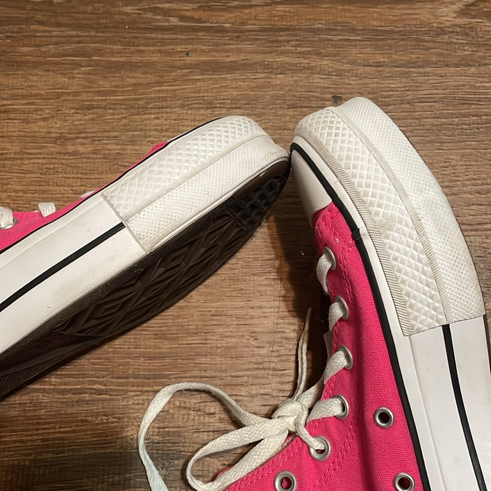 Women’s Converse Pink High-Top Platform Sneakers Sz 8/EU 39 - Picture 10 of 12